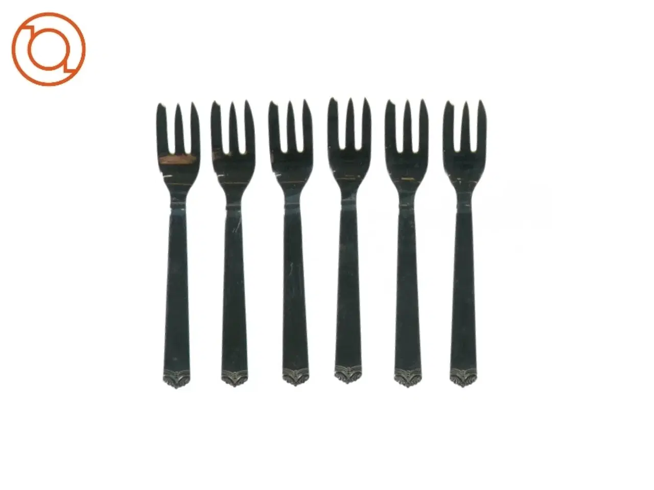 Billede 1 - Kagegafler (6 stk.) fra Ukendt (str. L: 14,5cm)
