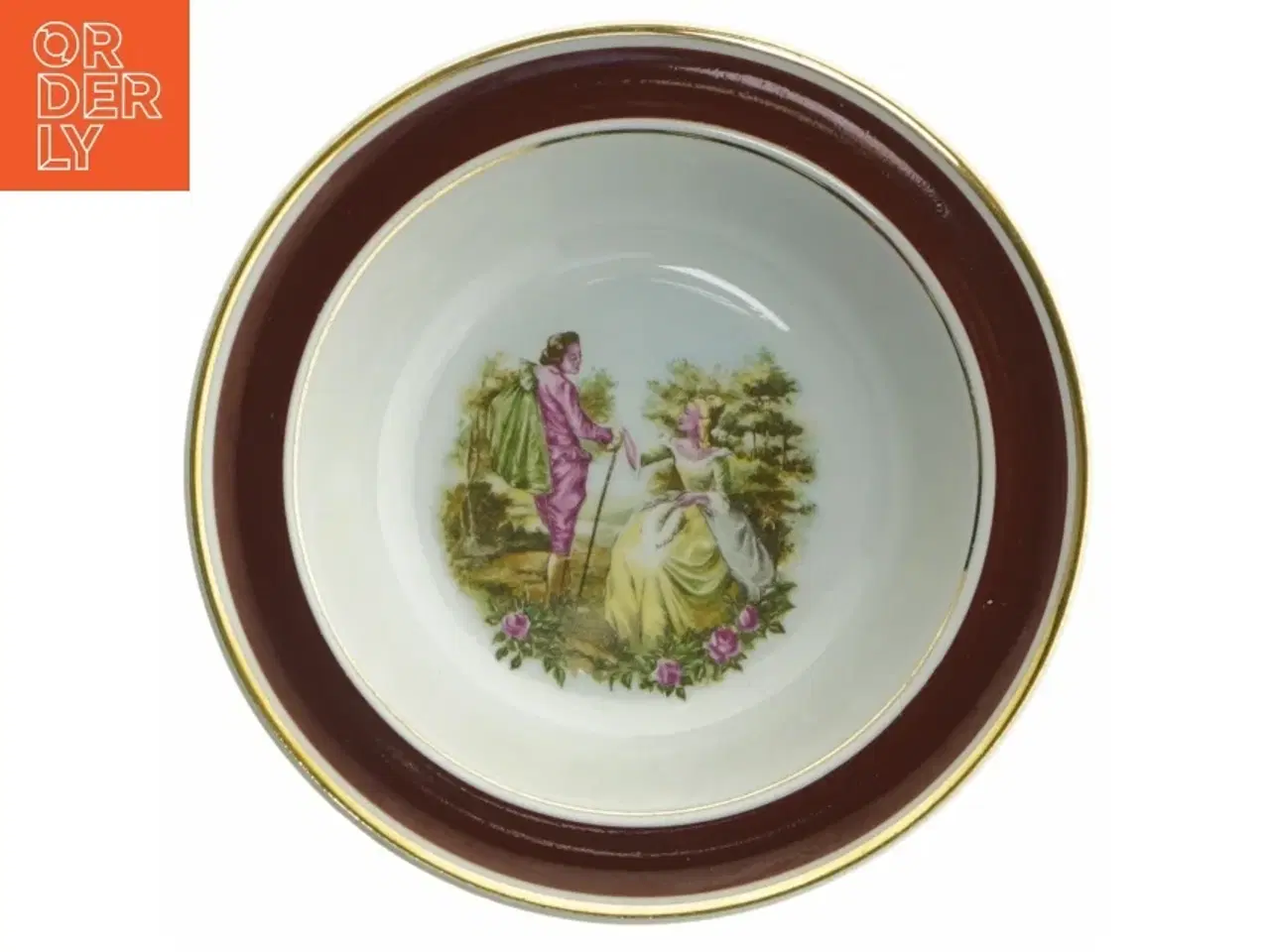 Billede 6 - Dekorative platter med rokokomotiver fra Arabia (str. Ø. 17. cm. 6 styk)