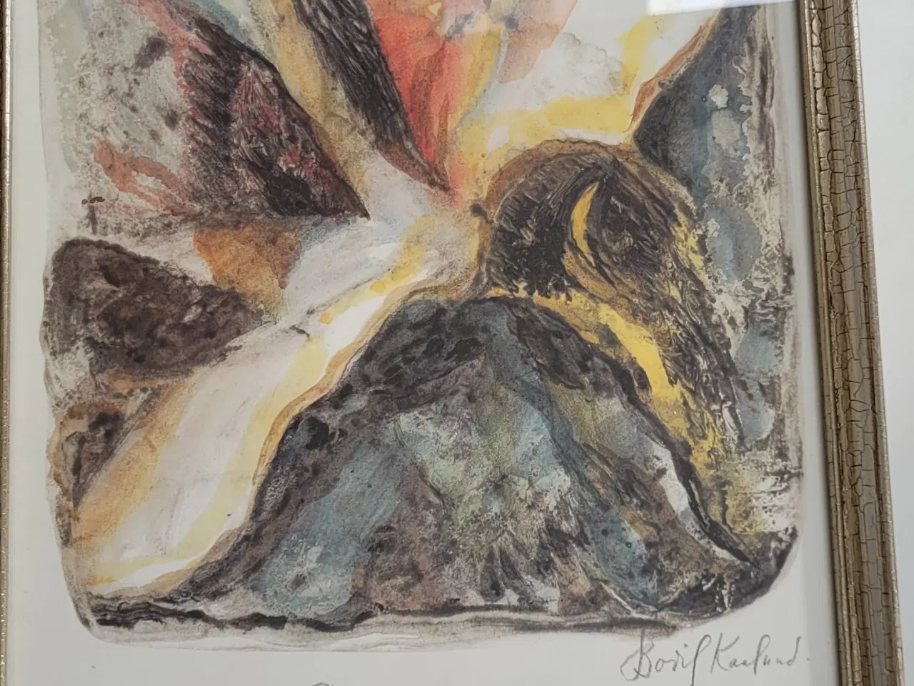 Billede 3 - Bodil Kaalund, litografi, 'Skabelsen'