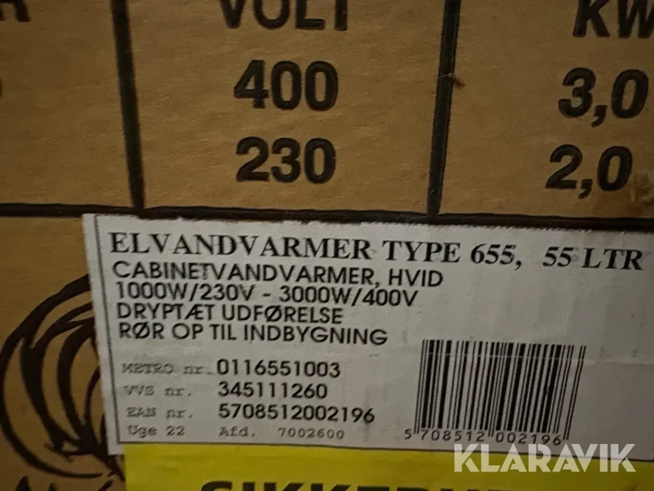 Billede 6 - Vandvarmer Metro 655