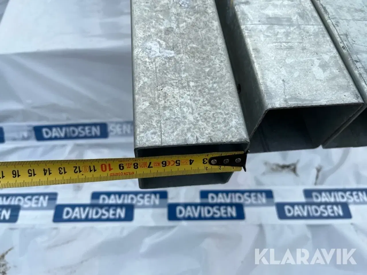 Billede 8 - Galvaniseret hegnsprofiler låge og 5 stolper