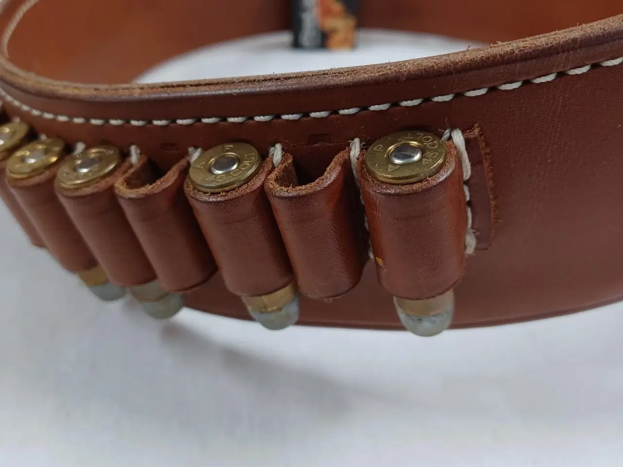 Billede 4 - Western læder ammunitionsbælte i .45 colt