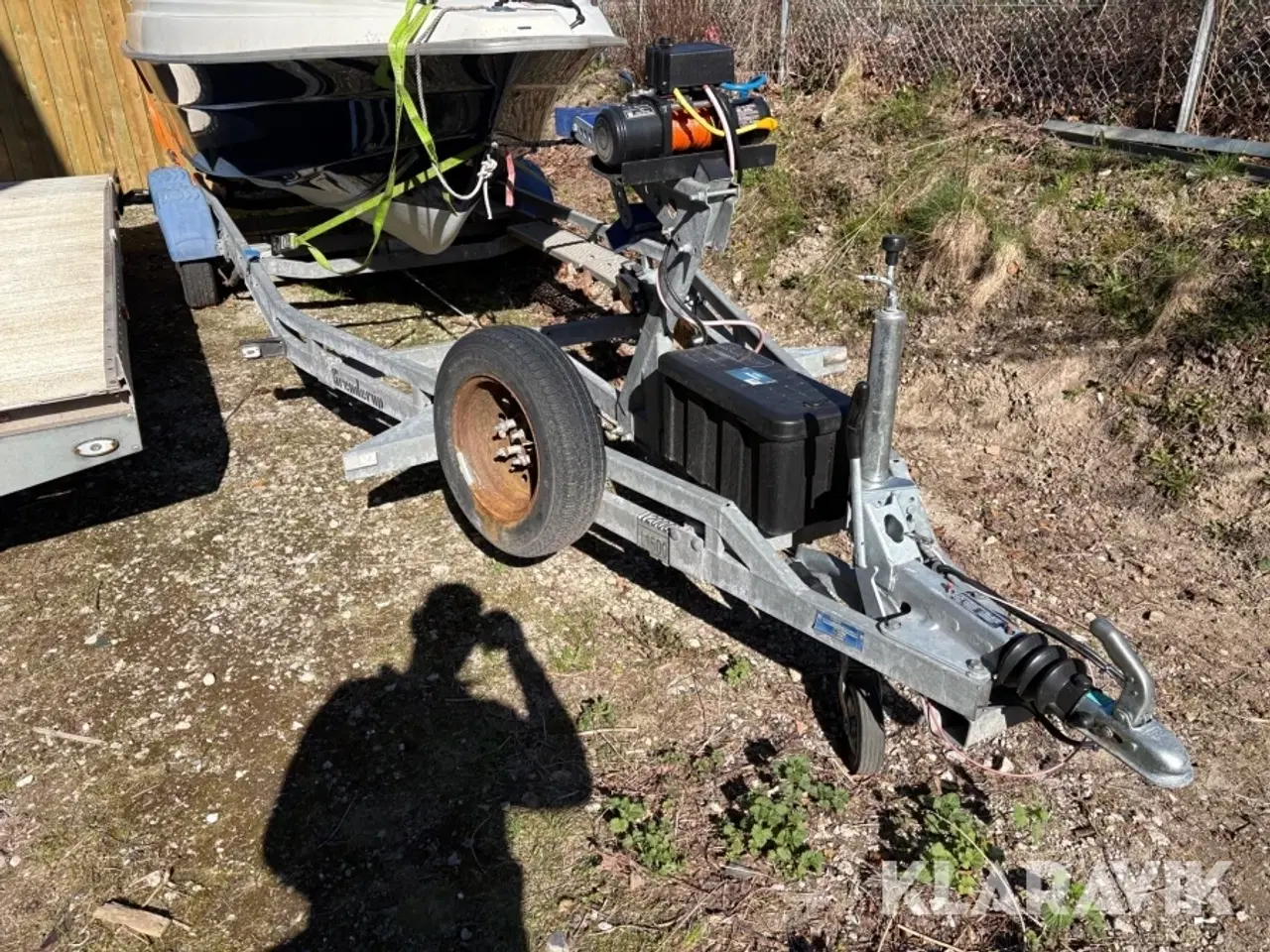 Billede 3 - Bådtrailer Brenderup med elspil
