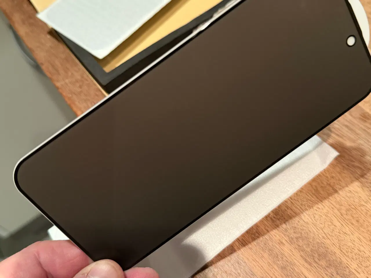 Billede 1 - Panserglas Privacy iPhone 16 pro Max (2 stk)