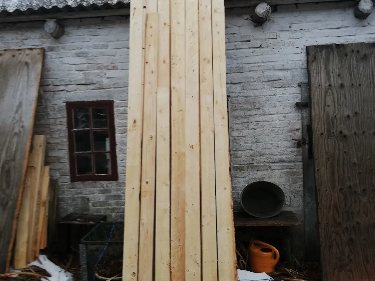 Billede 1 - Genbrugstræ ru forskallingsbrædder