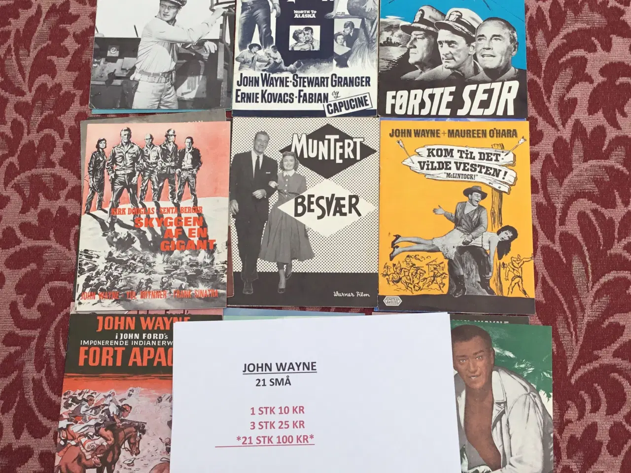 Billede 5 - FILMPROGRAMMER 21 X JOHN WAYNE - SE RABATTEN