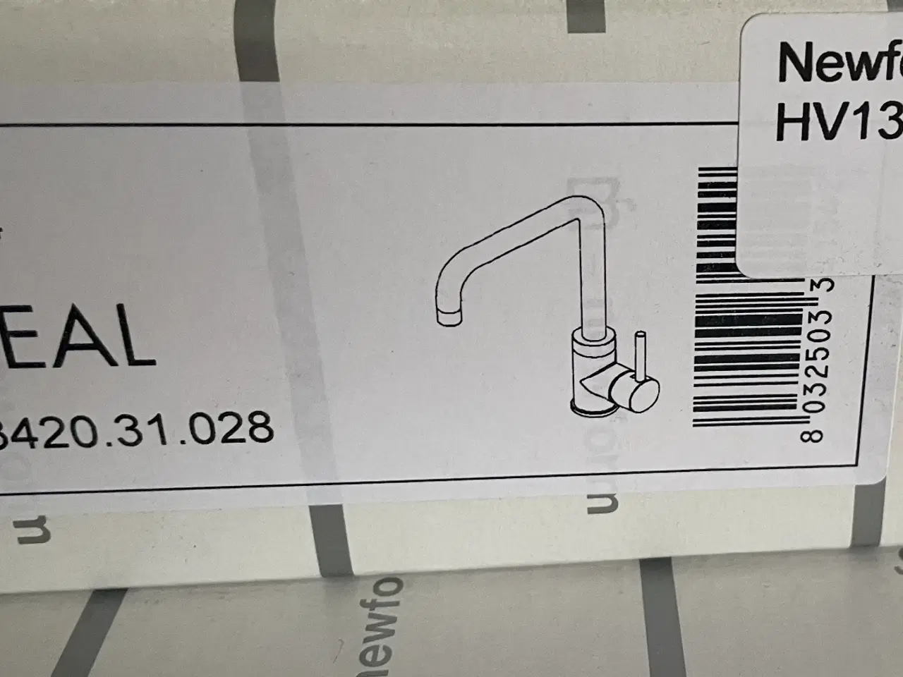 Billede 2 - Newform Line L-Tud børstet krom