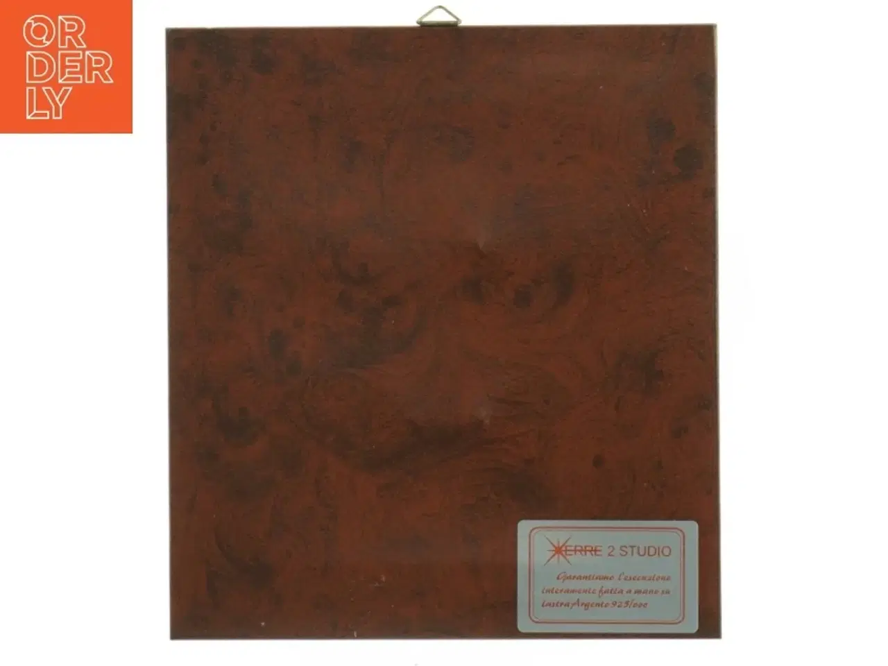Billede 2 - Indrammet sølvplade med gravering (str. 20 x 18 cm)