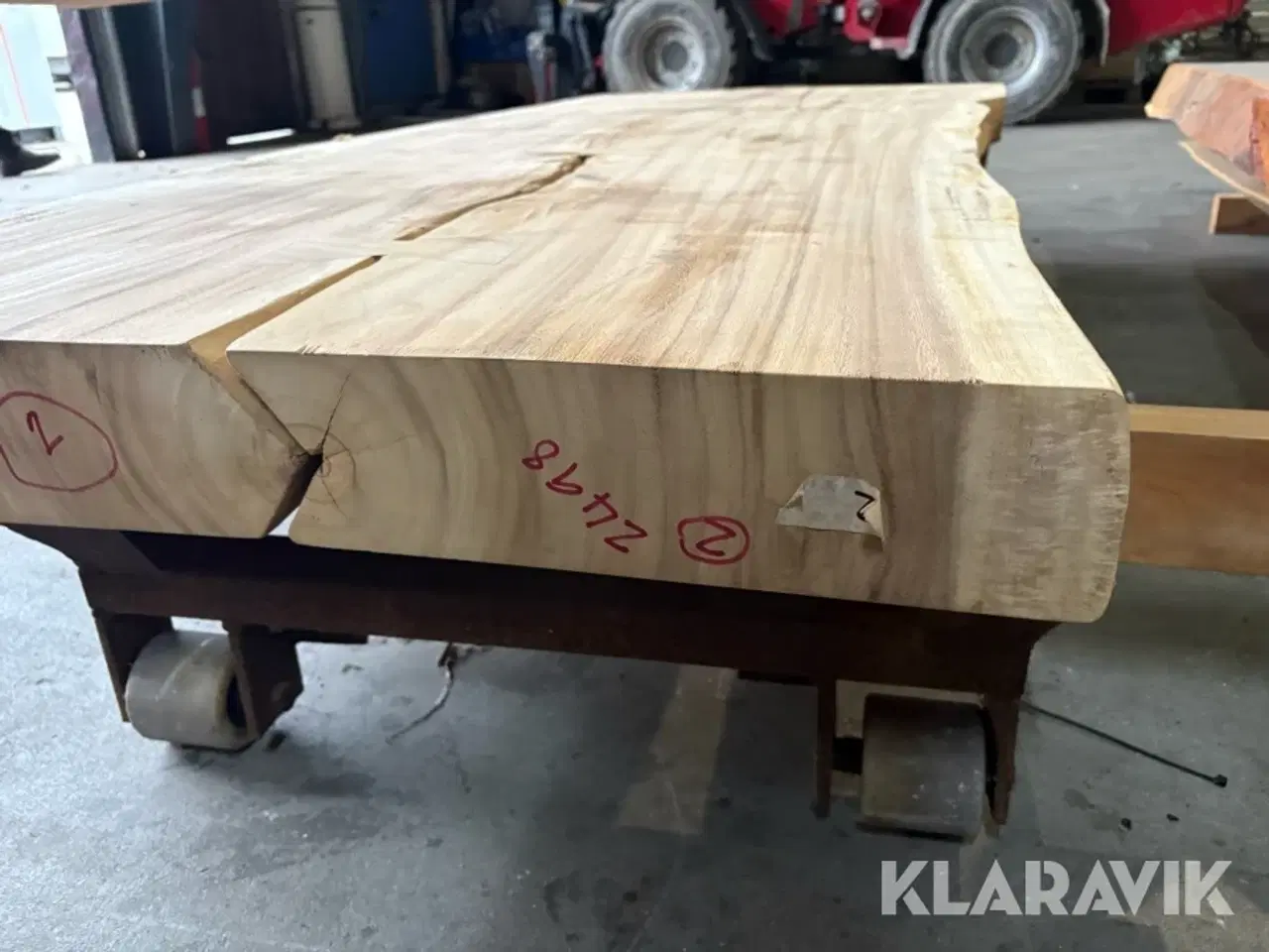 Billede 8 - Planke bordplade Akacie Ubehandlet 1 hel planke