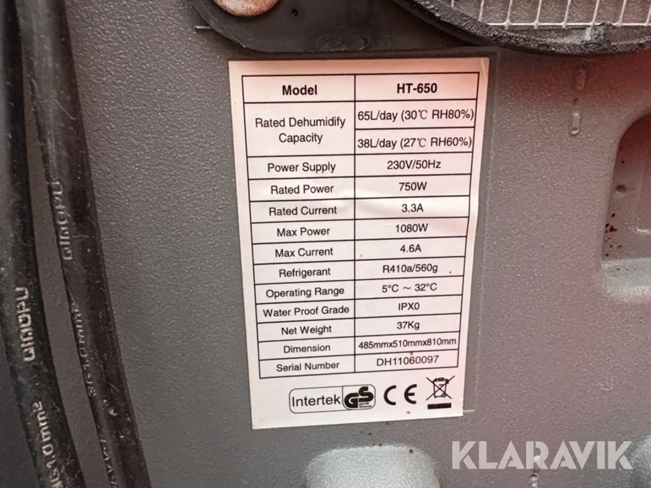 Billede 4 - Affugtere Intertek HT 650 2 styk