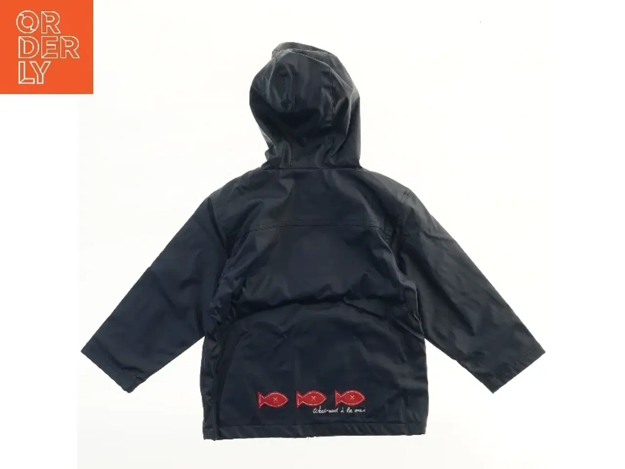 Billede 2 - Regnjakke med fiskemotiv (str. 116)