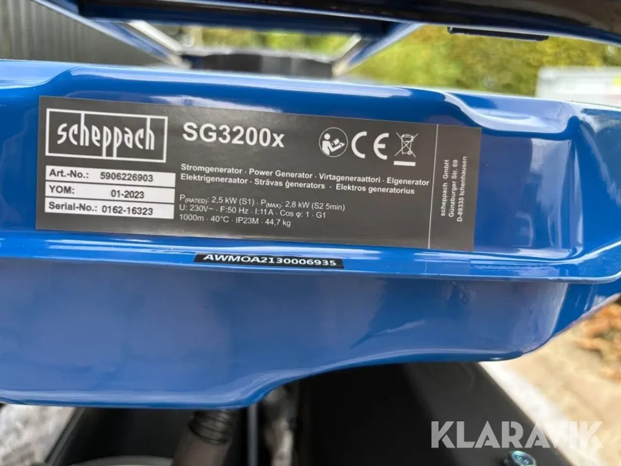 Billede 6 - Generator Scheppach SG3200x