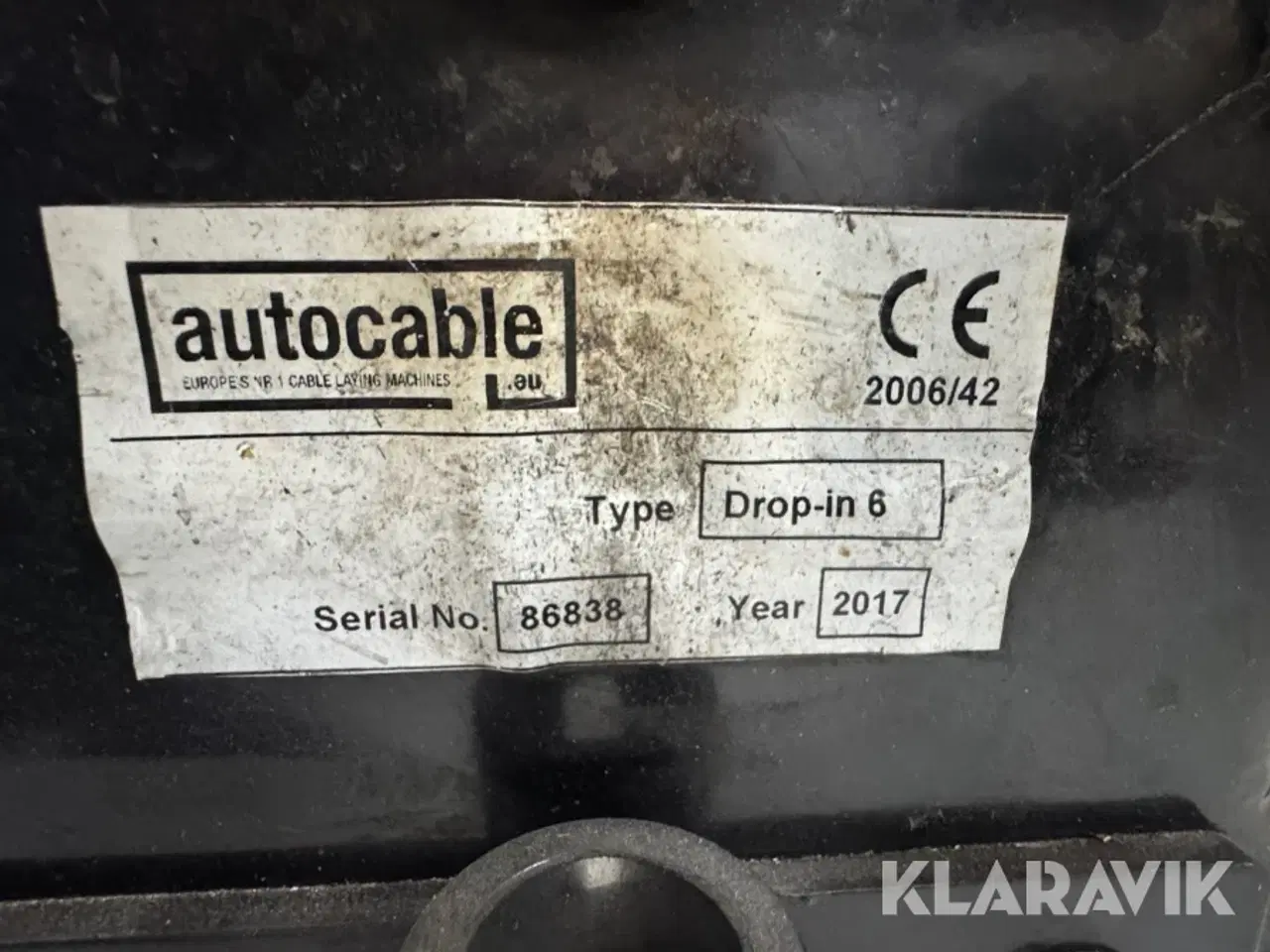 Billede 5 - Kabelnedlægger Autocable Drop-in 6