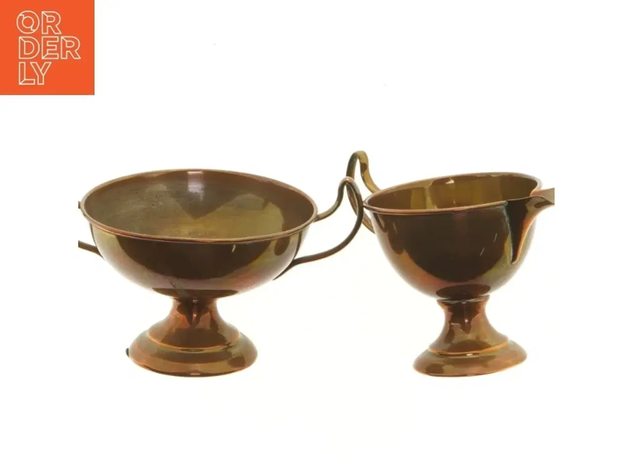 Billede 5 - Sæt med skål og kande i bronze (str. 8 cm)