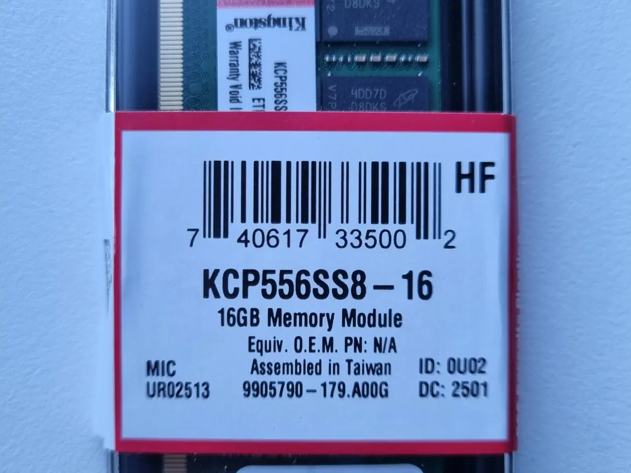 Billede 1 - Kingston 16GB Ram