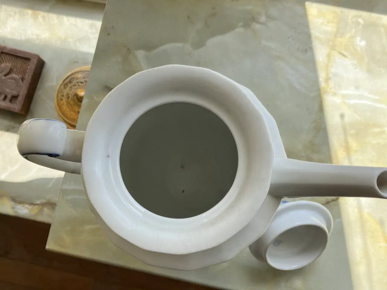 Billede 5 - Blå blomst  kantet kaffekande 10/8502. 