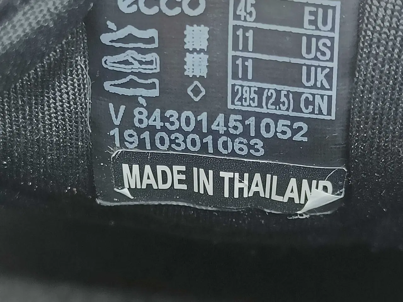 Billede 9 - Ecco sort læder sko 45str 