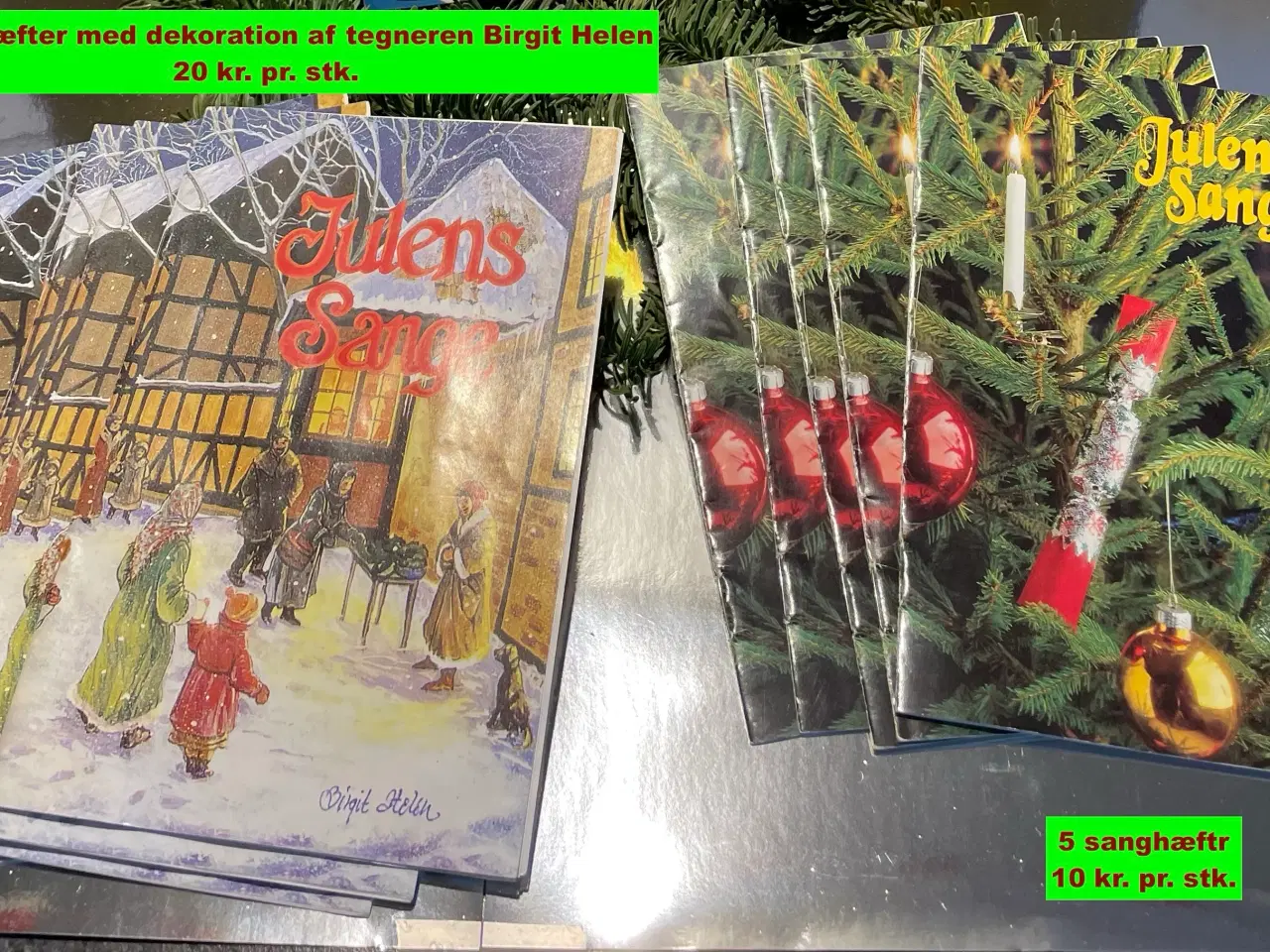 Billede 1 - 2 forskellige sanghæfter til turen om juletræet