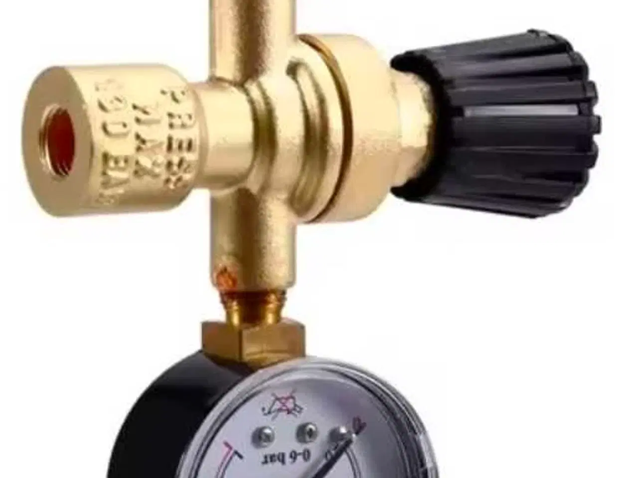 Billede 2 - M10 regulator med manometer til engangs flasker