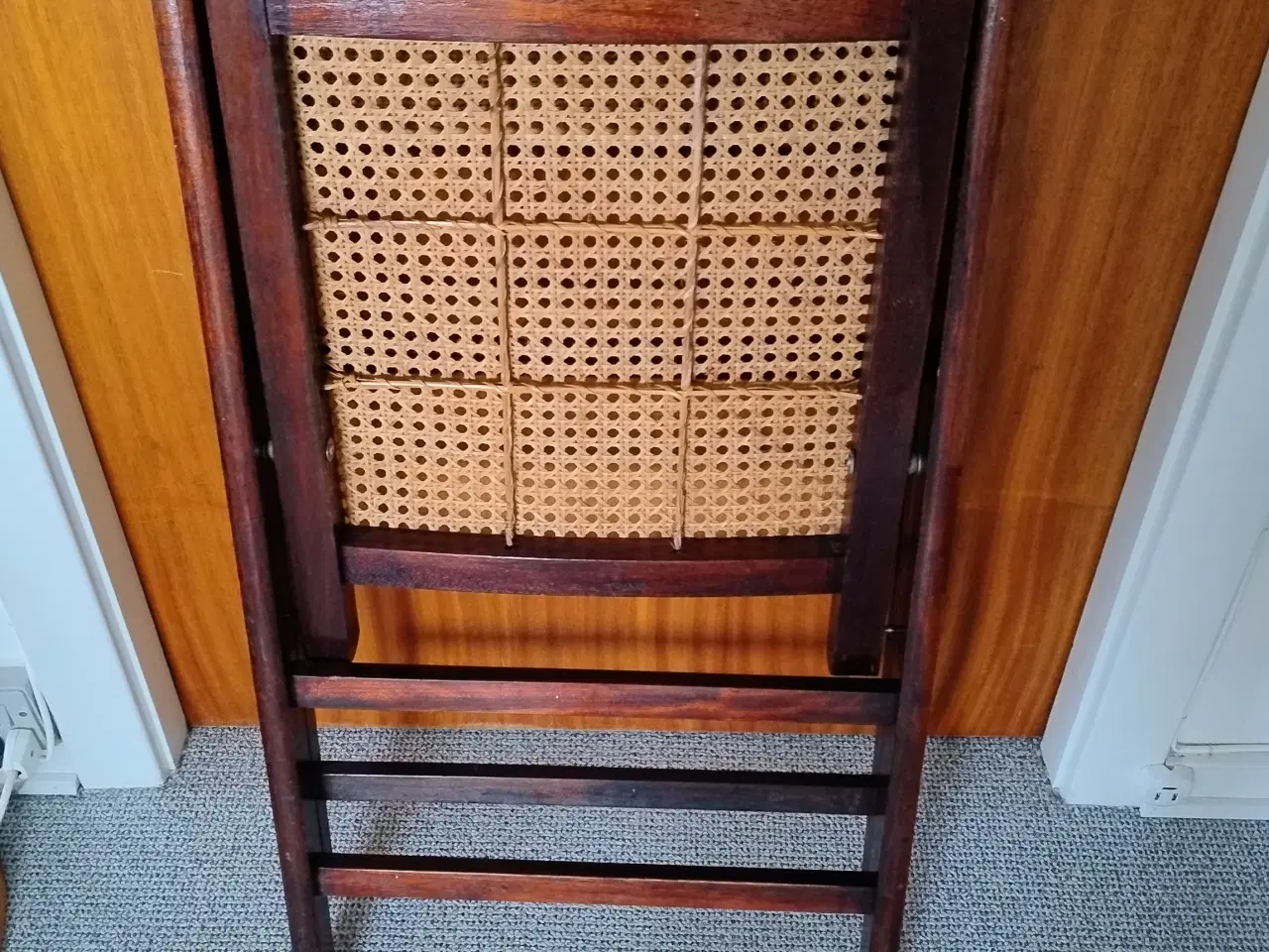 Billede 4 - Vintage klapstole i rattan og hårdttræ fra 60' ern