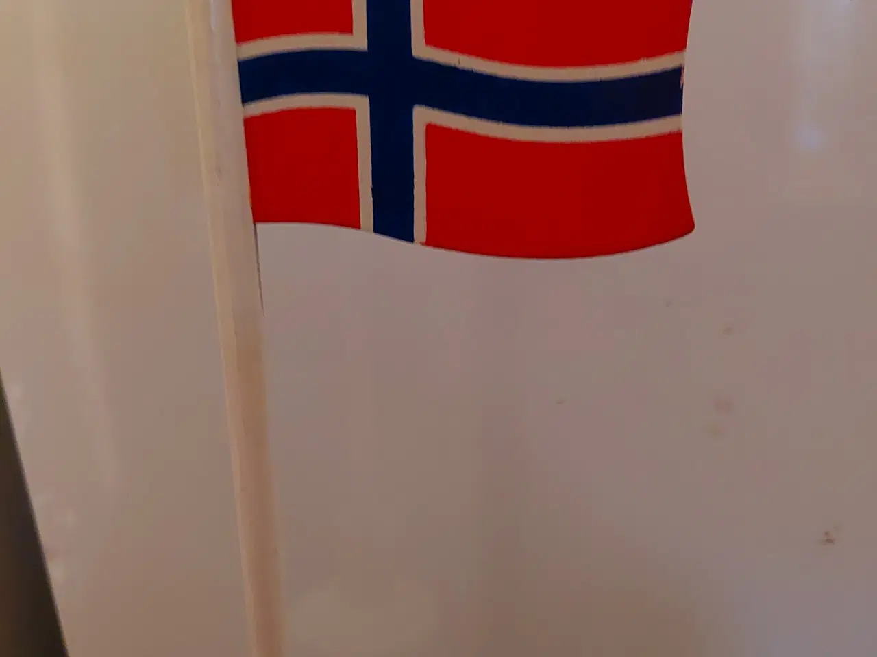 Billede 3 - Norsk flag i træ