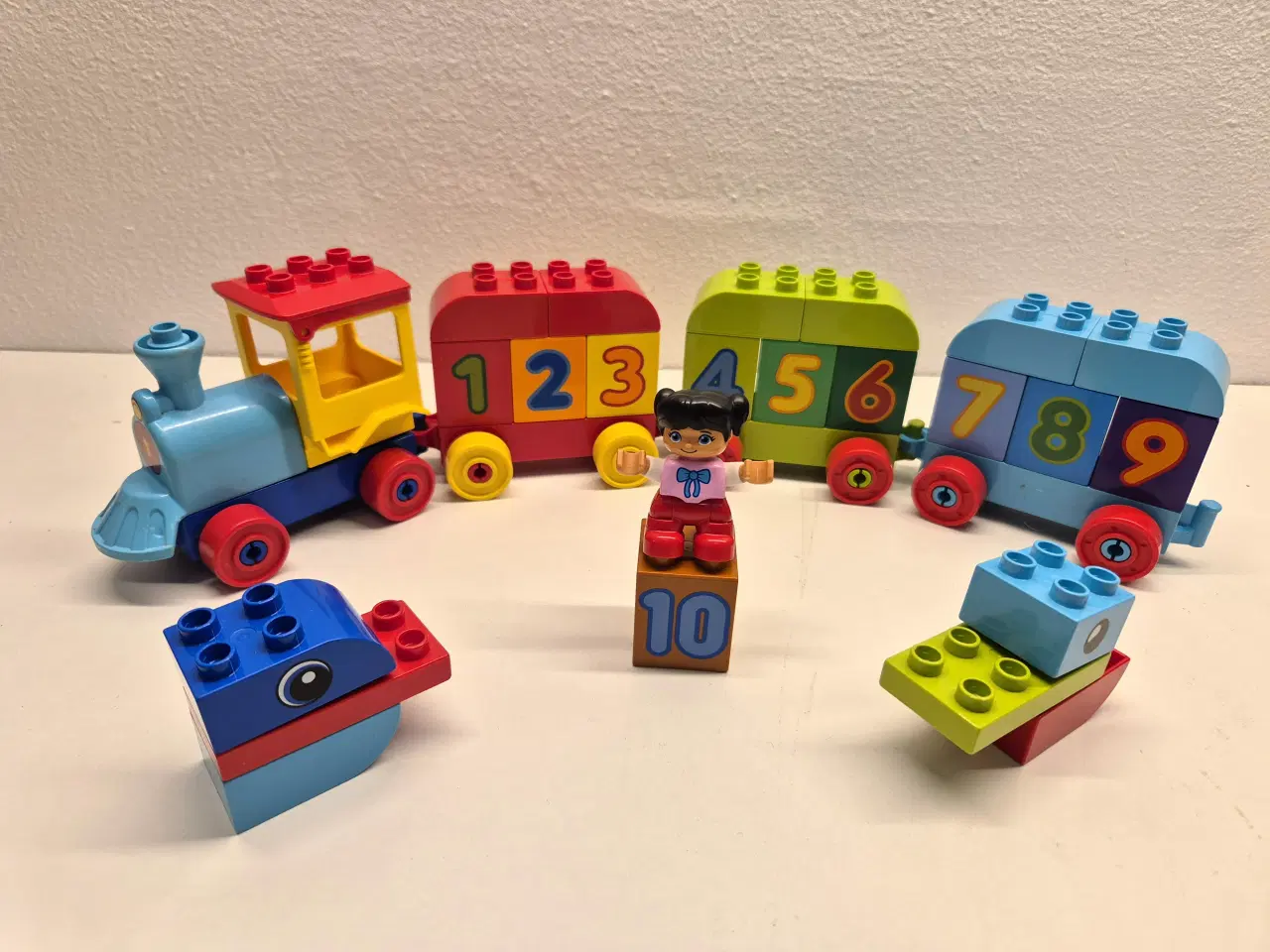 Billede 1 - Duplo Taltog med 4 vogne, Sælges som vist