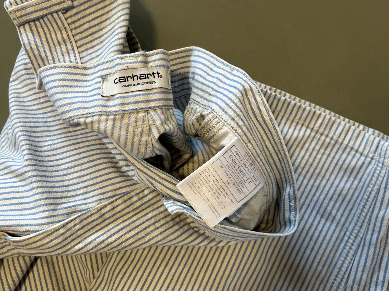 Billede 1 - Stribede (Blå/Hvid) Carhartt bukser