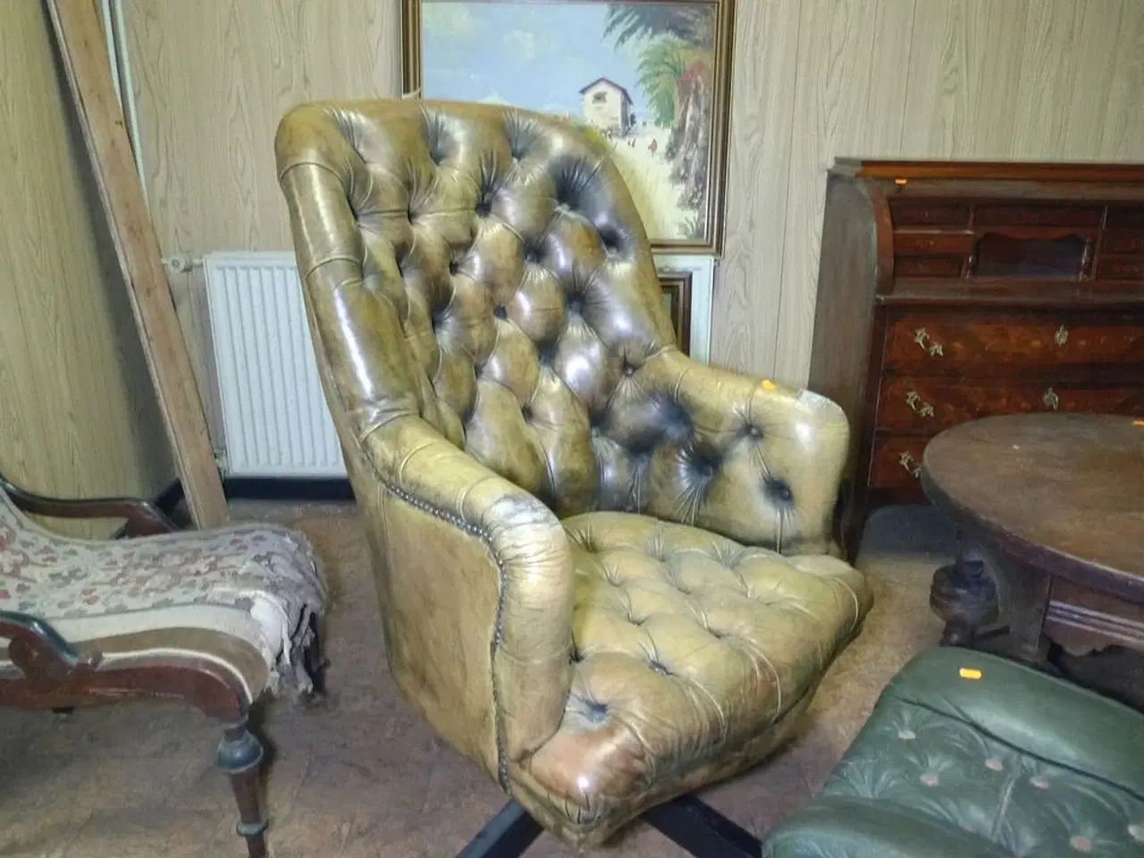 Billede 15 - 12 stk. møbler, sofa med ny stofrulle til ombetrækning