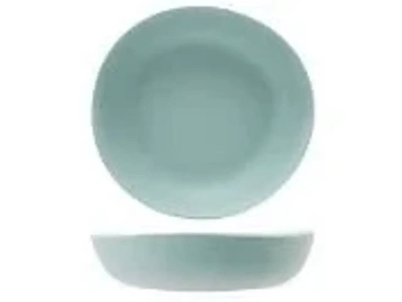 Billede 1 - 43 stk. Tallerken melamin dyb turkis 174 mm Kupo