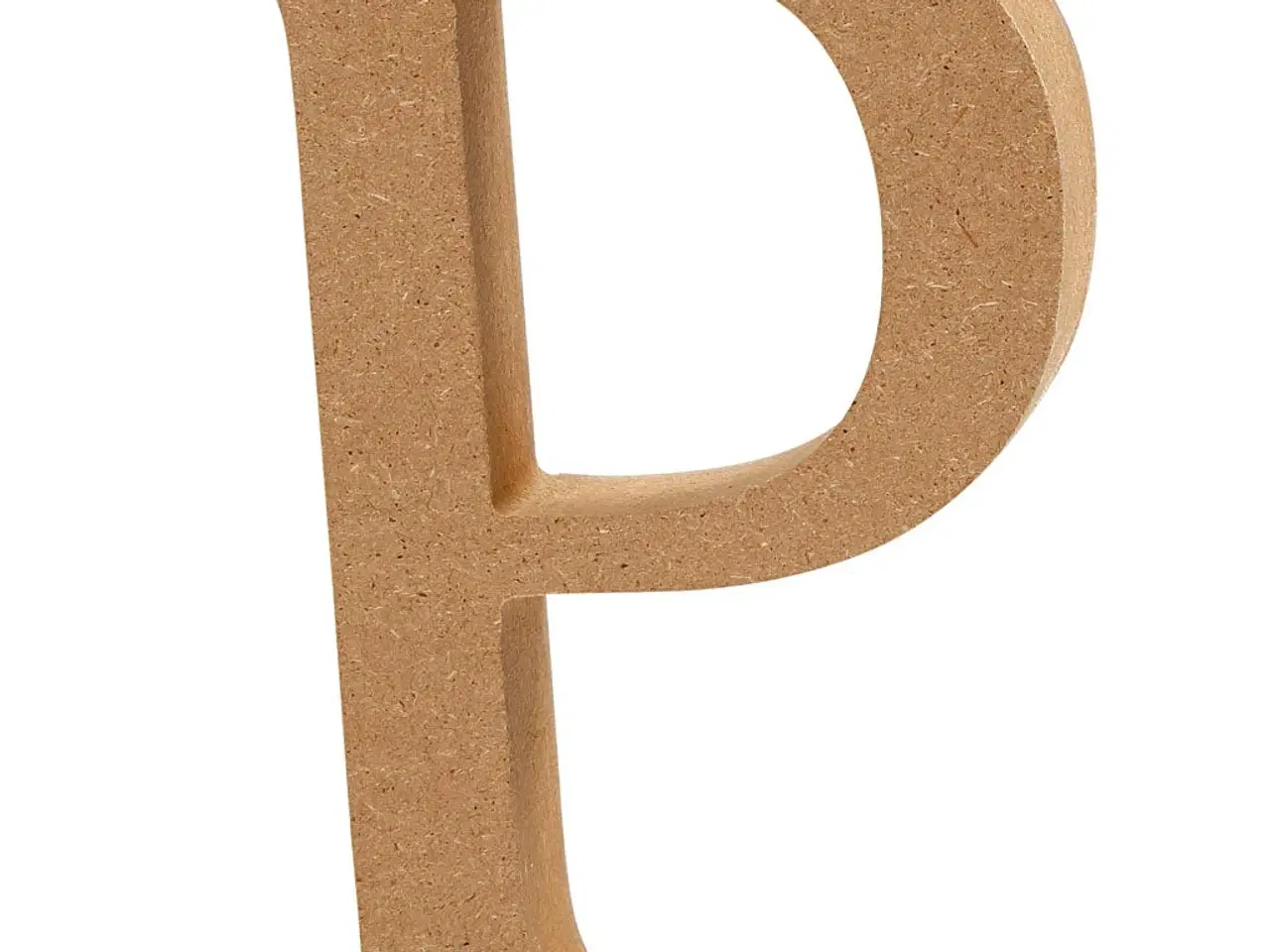 Billede 1 - Stort Træbogstav 'P' - 8 cm Høj, 1,5 cm Tykkelse