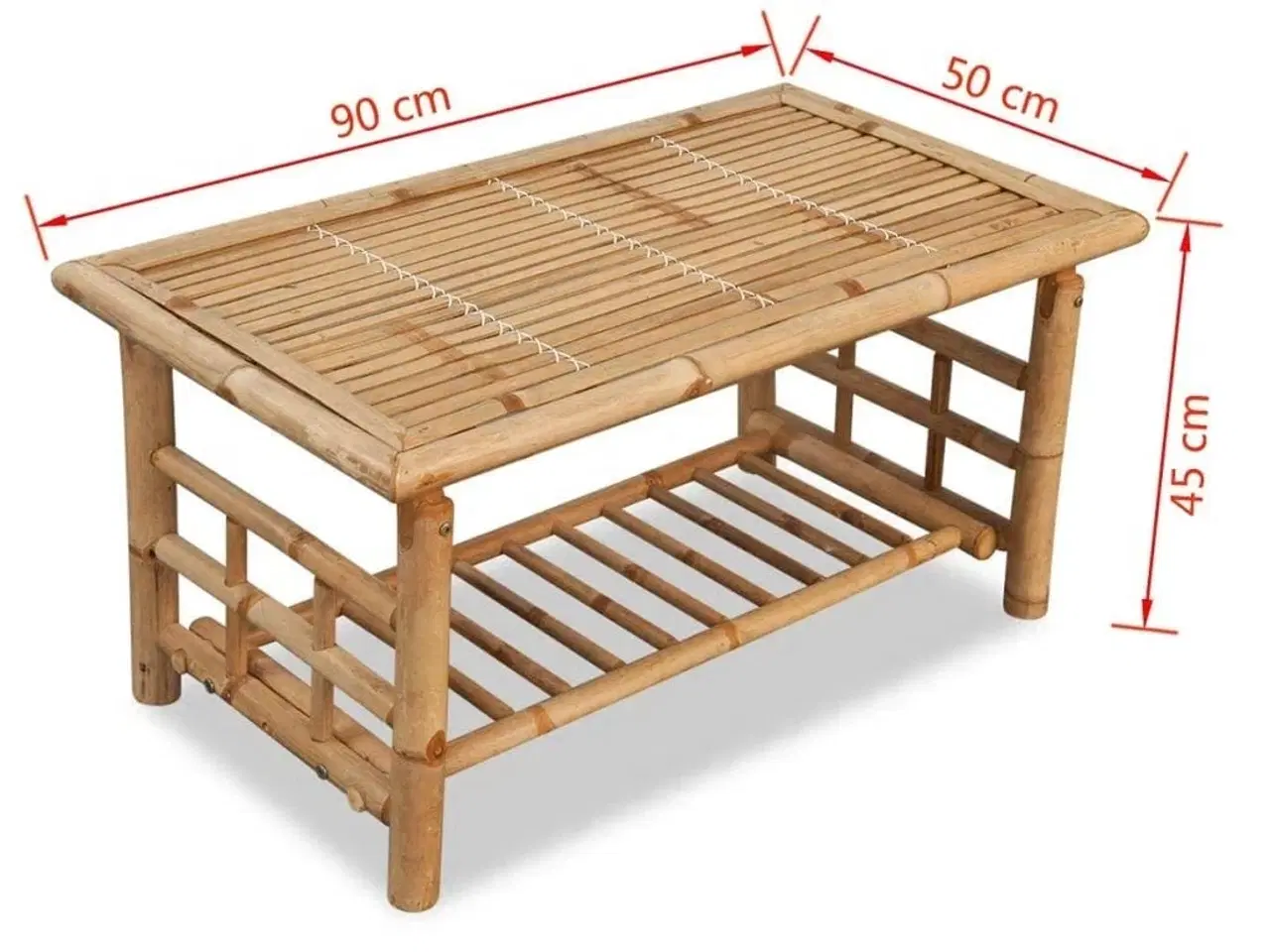 Billede 5 - Sofabord bambus 90x50x45 cm