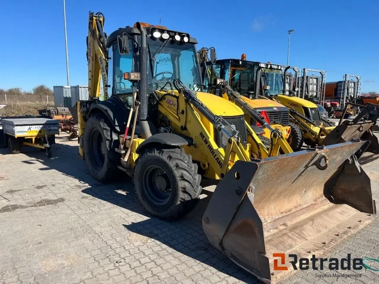 Billede 3 - New Holland B 110 C Engcon