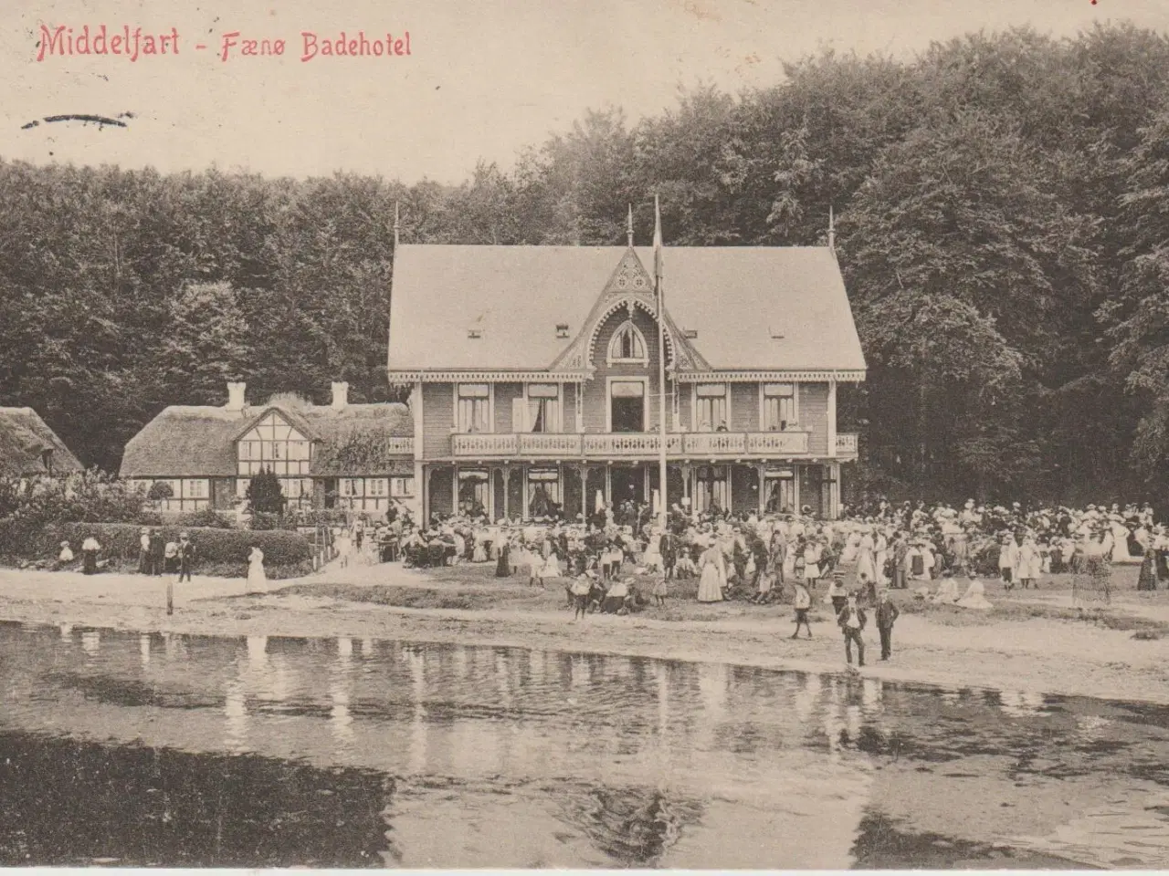 Billede 1 - Postkort Fænø Badehotel, Middelfart