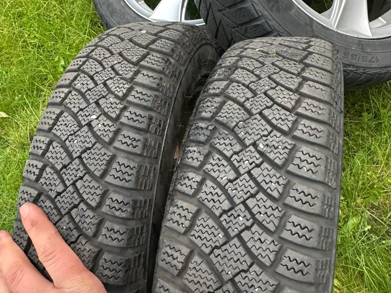 Billede 6 - Alufælge 4x100 R15 med vinterdæk.