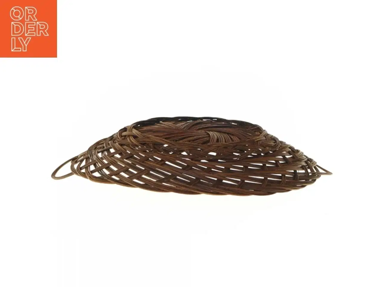 Billede 3 - Flettet kurv uden håndtag (str. Ø 28x Ø 20 cm)