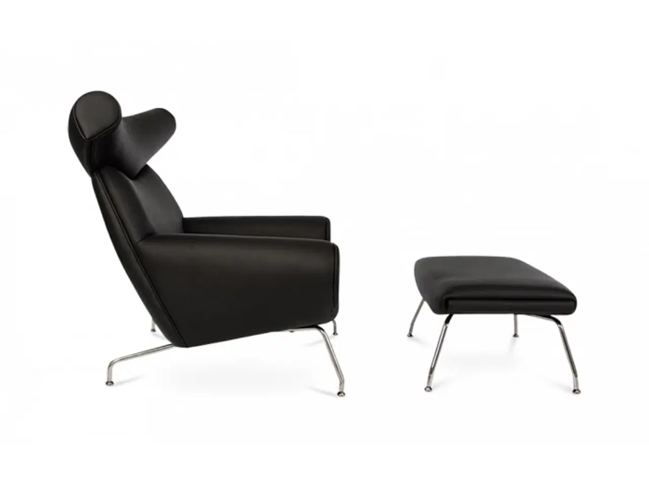 Billede 1 - Ox chair  og fodskammel 