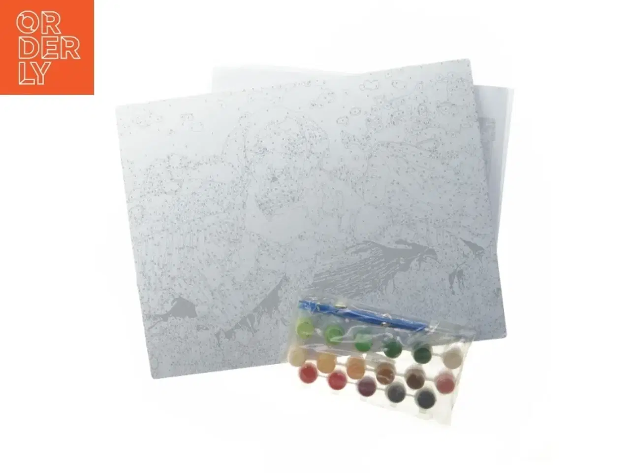 Billede 2 - Paint by number sæt med hundemotiv fra Panduro