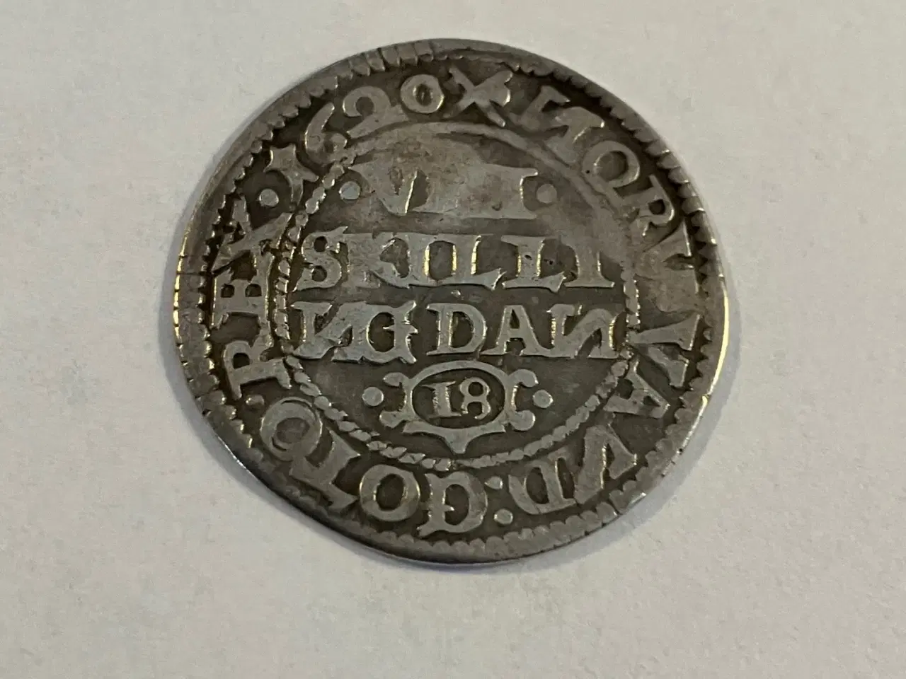 Billede 1 - 8 Kroneskilling 1620 Danmark