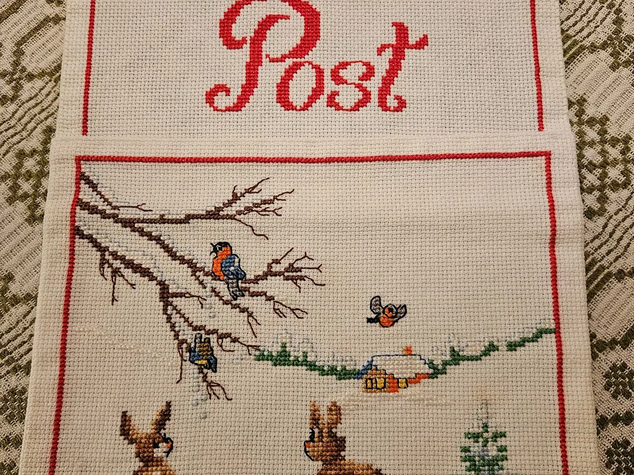 Billede 1 - FLOT BRODERET JULEOPHÆNG 