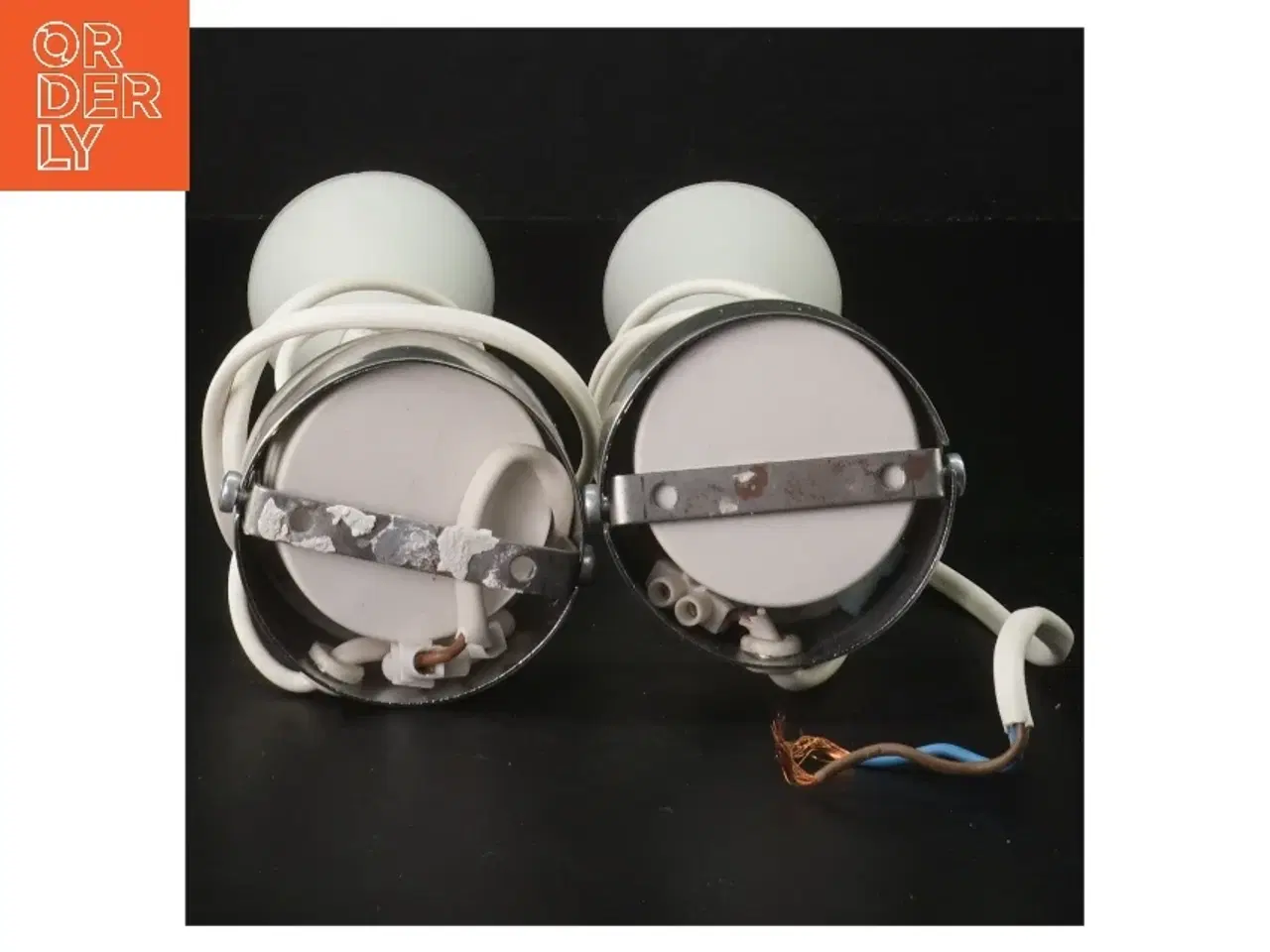 Billede 2 - Væglamper med hvide skærme (str. 21 cm)