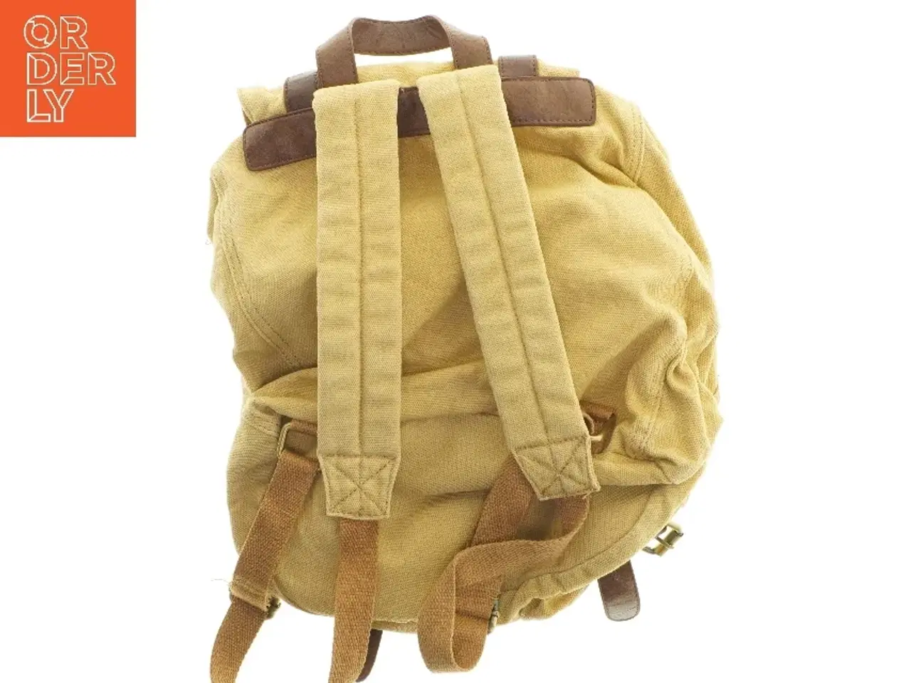 Billede 2 - Retro rygsæk med læderstropper fra Asos (str. 43x35 cm)