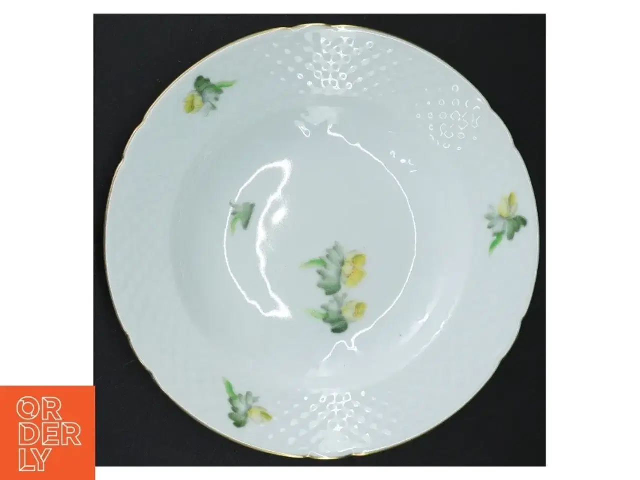 Billede 6 - Dybe porcelænstallerker med Erantismotiv (3 stk) fra B&G (str. Ø 21 cm)