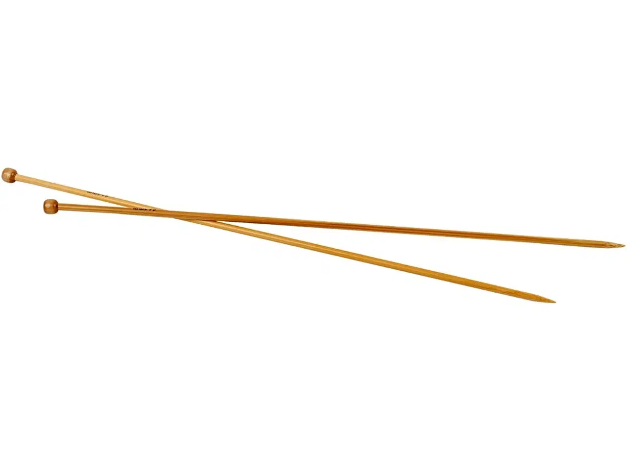 Billede 1 - Bambus Strikkepinde 35 cm, 4,5 mm - 1 par