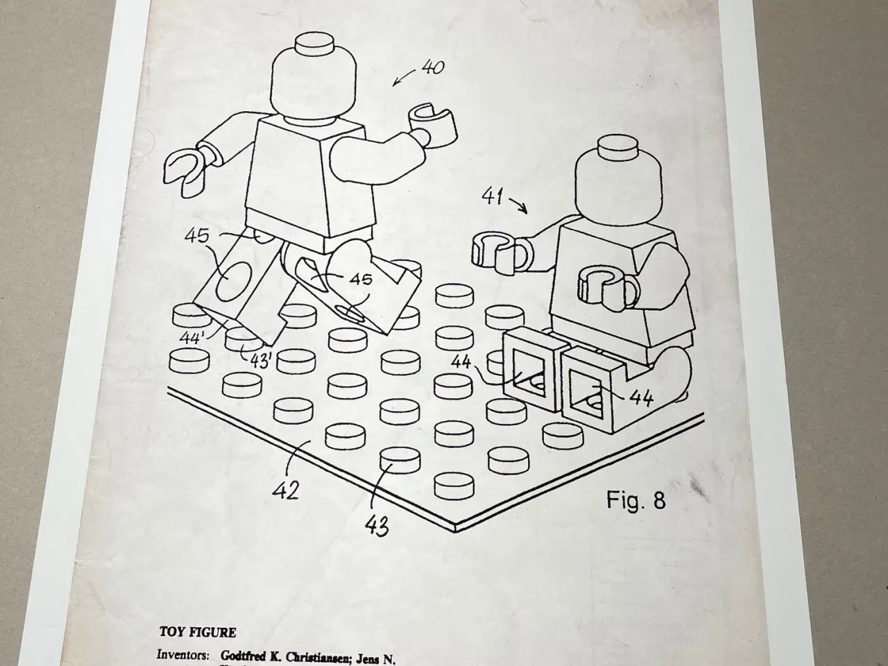 Billede 1 - Patenttegning Lego