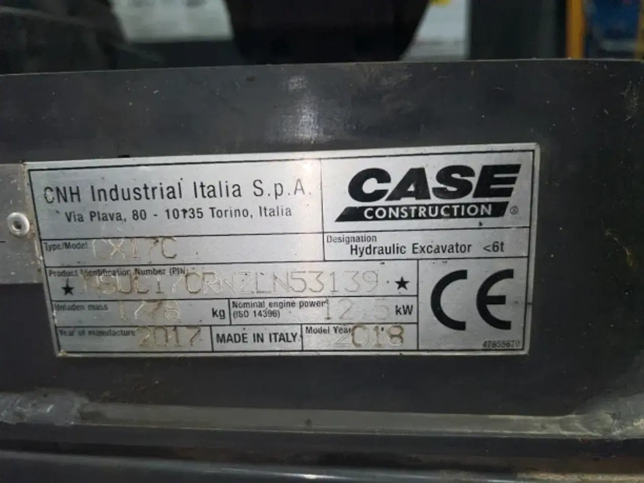 Billede 4 - CASE CX17C - 1.800 kg. Minigraver / 3 skovle