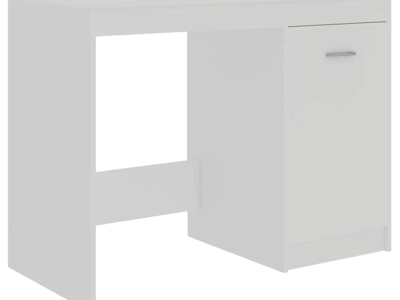 Billede 5 - Skrivebord hvid 140x50x76 cm konstrueret træ