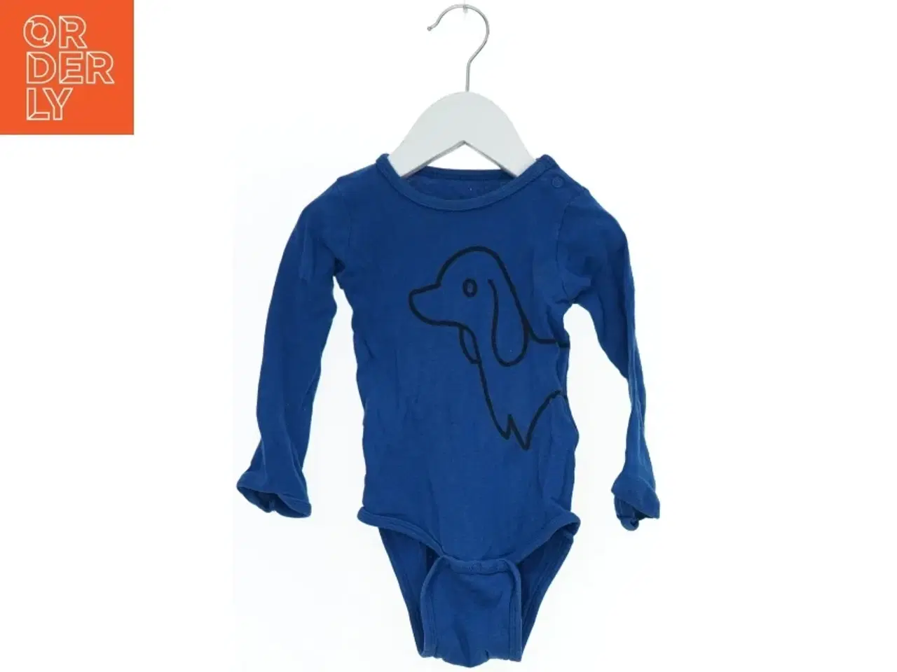 Billede 1 - Blå bodystocking med hundemotiv fra Mm (str. 92)