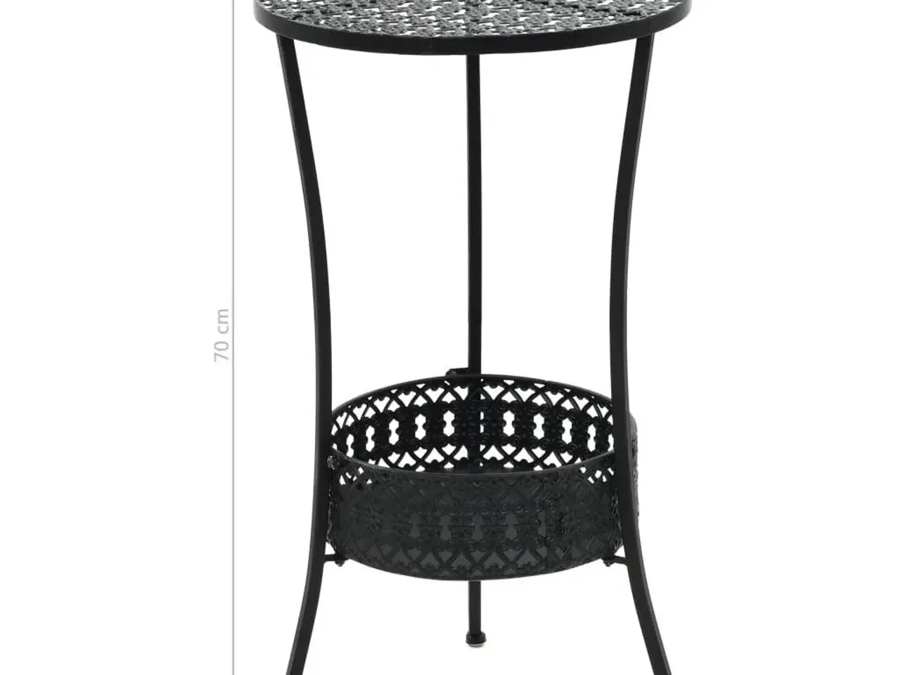 Billede 6 - Bistrobord 40 x 70 cm metal sort