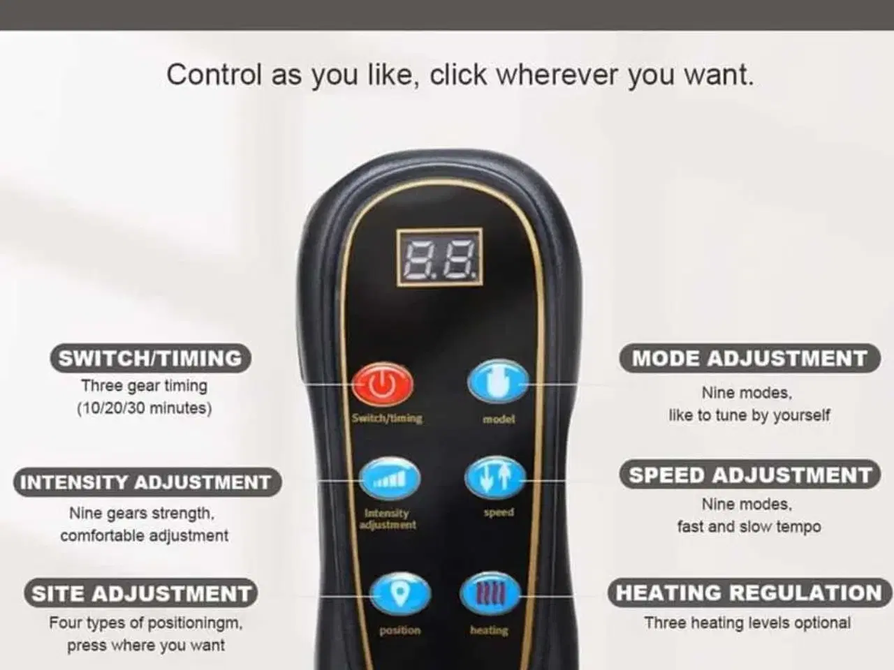 Billede 10 - Massagemåtte med varmepuder til helkropsmassage