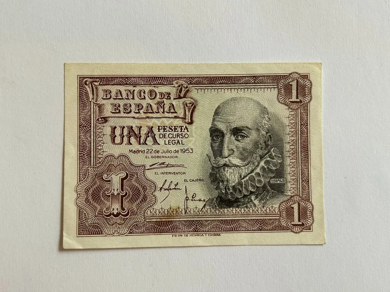 Billede 1 - 1 Peseta Spain 1953